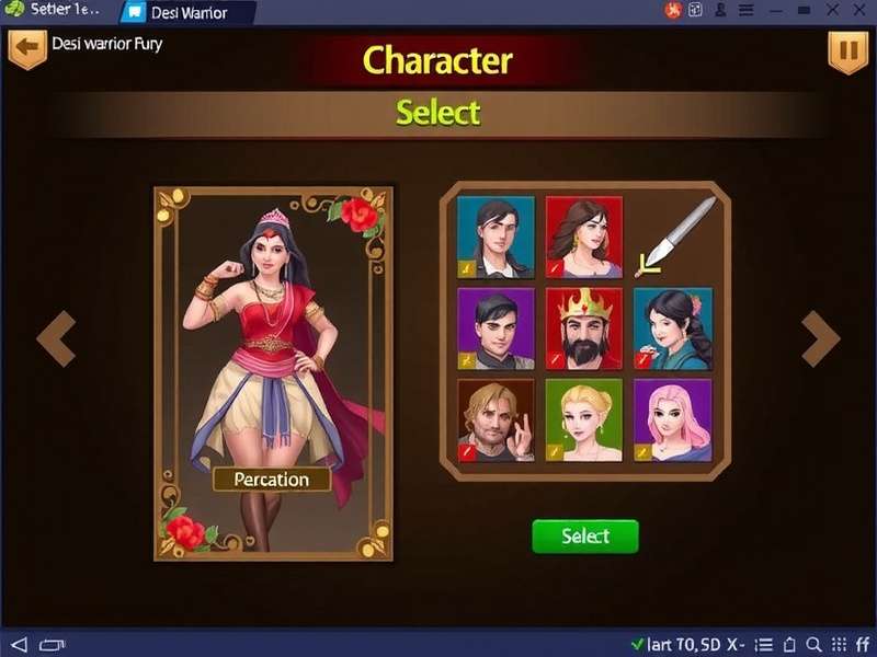 Desi Warrior Fury Character Select
